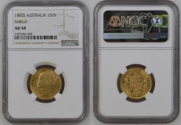 AUSTRALIA Victoria (1837-1901) Sovereign 1885S gold Gr.7,99 "SIDNEY". Spink 3855B; Marsh 81. NGC AU58 (n.5787246-048). Rare. (Mintage 1486000).