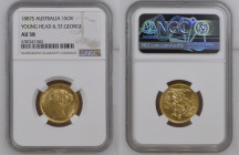 AUSTRALIA Victoria (1837-1901) Sovereign 1887S gold Gr.7,99 "SIDNEY". Spink 3855B; Marsh 124. NGC AU58 (n.5787247-002). Rare. (Mintage 1000000). Young...