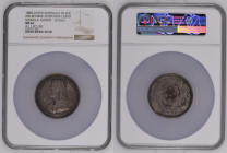 AUSTRALIA Victoria (1837-1901) Medal 1888 silver 51mm. NGC MS 61 (n.5787711-001). Melbourne centennial Expo Stokes & Martin. A.J. LECLUSE