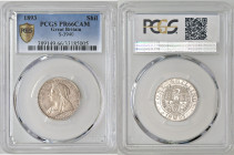 GREAT BRITAIN Victoria (1837-1901) Shilling 1893 silver Gr.5,66. Spink 3940; Km#780. PCGS PR66 CAMEO (n.389149.66/33185005). Rare. (Mintage 14846752).