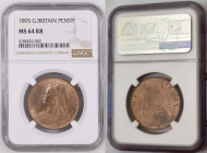 GREAT BRITAIN Victoria (1837-1901) Penny 1895 bronze Gr.9,45. Spink 3961A; KM#790. NGC MS64 RB (n.5786052-002).
