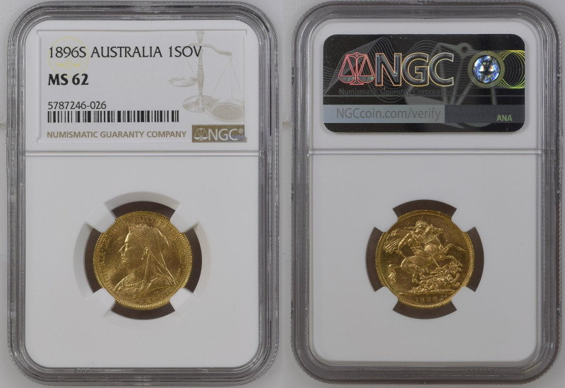 AUSTRALIA Victoria (1837-1901) Sovereign 1896S gold Gr.7,99. “SIDNEY” Spink 3877...