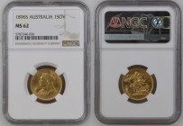 AUSTRALIA Victoria (1837-1901) Sovereign 1896S gold Gr.7,99. “SIDNEY” Spink 3877; Marsh 165. NGC MS62 (n.5787246-026). (Mintage 2544000).