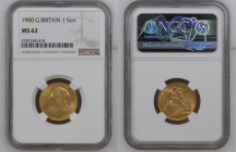 GREAT BRITAIN Victoria (1837-1901) Sovereign 1900 gold Gr.7,99. Marsh 151; Spink 3874. NGC MS62 (n.5787248-018). (Mintage 10846741)