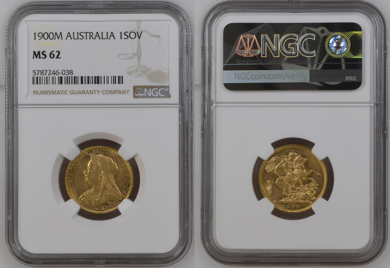 AUSTRALIA Victoria (1837-1901) Sovereign 1900M gold Gr.7,99. “MELBOURNE” Marsh 1...