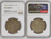 GREAT BRITAIN Edward VII (1901-1910) Lot of four coins: Crown/Half Crown/2 Shilling/Shilling 1902 silver. Spink 3979/3980/3981/3982. NGC PF62 MATTE (n...