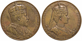 GREAT BRITAIN Edward VII (1901-1910) Coronation Medal 1902 copper Gr.80; 56mm. BHM-3737; Eimer 1871A.