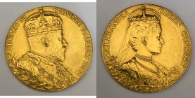 GREAT BRITAIN Edward VII (1901-1910) Coronation Medal 1902 gold Gr.17,3. BHM-3737; Eimer 1871B.