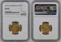 AUSTRALIA George V (1910-1936) Sovereign 1912S gold Gr.7,99 "SIDNEY". Marsh 272; Spink 4003. NGC MS62 (n.5787248-044). (Mintage 2227000).
