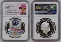 GREAT BRITAIN Elizabeth II (1952-Present) 2 Pounds 2021 “Music Legends” silver Gr 31,1. Spink WH2. NGC PF69 ULTRA CAMEO (n.5787266-001). (Mintage 8010...