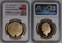 GREAT BRITAIN Elizabeth II (1952-Present) 5 Pounds 2021 gold Gr 39,94. Spink L.85. NGC PF70 ULTRA CAMEO TOP GRADE (n.6143045-017). (Mintage 200). 150t...