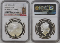 GREAT BRITAIN Elizabeth II (1952-Present) 5 Pounds 2021 silver Gr 28,28. Spink L89. NGC PF70 ULTRA CAMEO TOP GRADE (n.5789343-004). (Mintage  1650). 1...