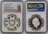 GREAT BRITAIN Elizabeth II (1952-Present) 2 Pounds 2021 silver Gr.28. Spink QBCSD11. NGC PF70 ULTRA CAMEO TOP GRADE (n.5789343-014). (Mintage 7260). T...