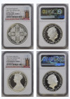 GREAT BRITAIN Elizabeth II (1952-Present) Lot of 2 pieces of 5 Pounds 2021 “The great Engravers” silver Gr.62,42. William Wyon’s Gotic Crown NGC PF70 ...