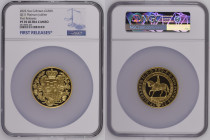 GREAT BRITAIN Elizabeth II (1952-Present) 500 Pounds 2022 gold Gr.156,295. NGC PF70 ULTRA CAMEO TOP GRADE (n.6319895-001). Extremely Rare. (Mintage 12...