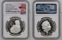 GREAT BRITAIN Elizabeth II (1952-Present) 2 Pounds 2022 silver “Tudor Beasts” Gr.31,1. NGC PF70 ULTRA CAMEO TOP GRADE (n.5787266-003). (Mintage 6000)....
