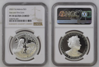 ST. HELENA East India Company Elizabeth II (1952-Present) 1 Pound 2022 silver Gr.31,1. NGC PF70 ULTRA CAMEO TOP GRADE (n.5788794-009). (Mintage 1500)....