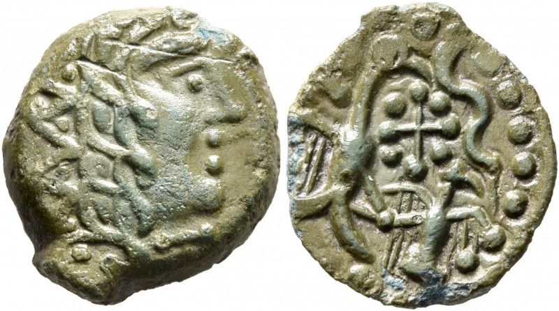 NORTHWEST GAUL. Carnutes. Circa 50-30 BC. AE (Bronze, 17 mm, 3.00 g, 6 h). Celti...