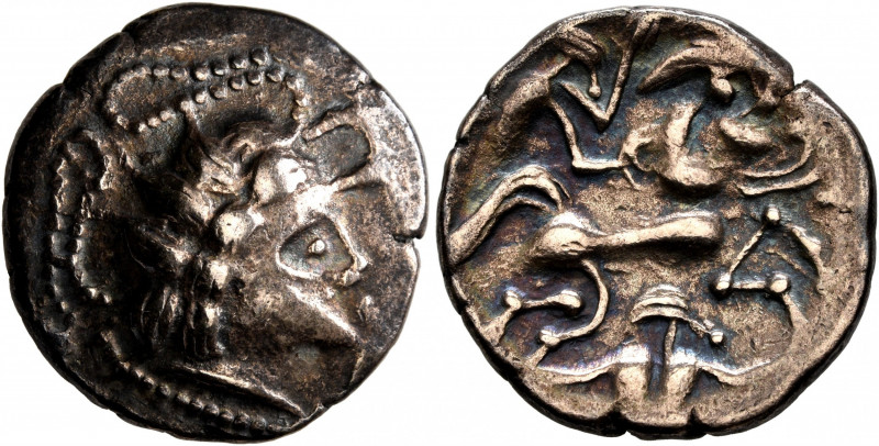NORTHWEST GAUL. Namnetes. Late 2nd-mid 1st century BC. Stater (Electrum, 21 mm, ...