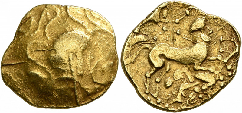 NORTHWEST GAUL. Veneti. 2nd century BC. Stater (Gold, 21 mm, 7.47 g, 3 h). Celti...