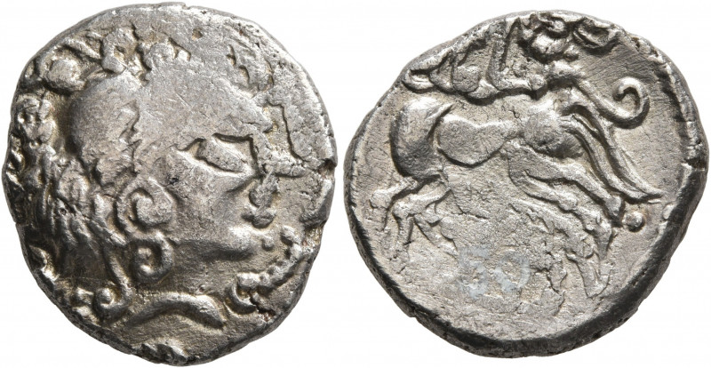 NORTHWEST GAUL. Veneti. Circa 60-50 BC. Stater (Billon, 20 mm, 6.00 g, 4 h), 'au...