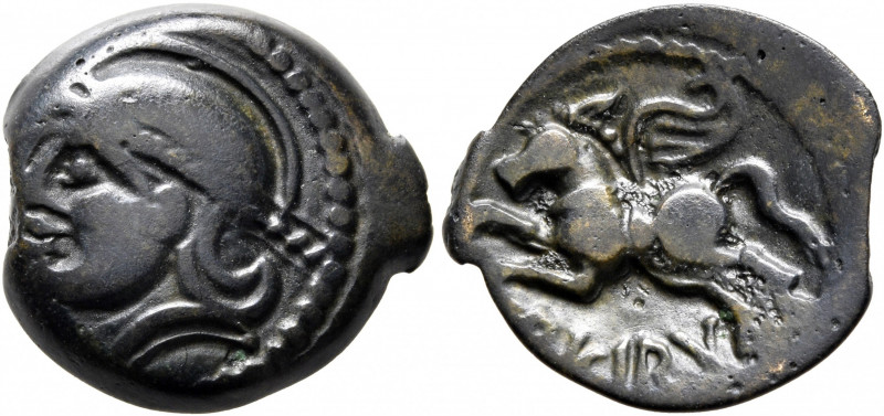 NORTHEAST GAUL. Suessiones. Circa 60-30/25 BC. AE (Bronze, 17 mm, 3.51 g, 12 h)....