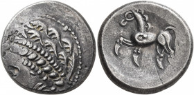 CENTRAL EUROPE. Noricum (East). Circa 2nd-1st centuries BC. Tetradrachm (Silver, 23 mm, 11.08 g, 9 h), 'Samobor A' type. Wreathed and diademed male he...