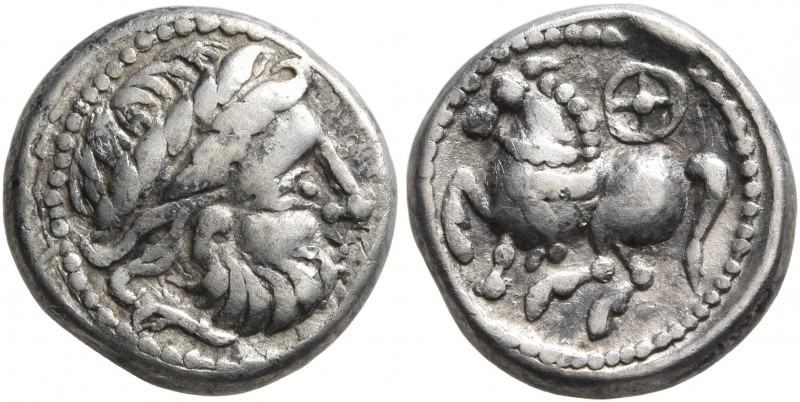 MIDDLE DANUBE. Uncertain tribe. 2nd-1st centuries BC. Drachm (Silver, 14 mm, 2.8...