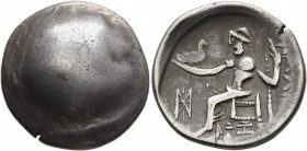 LOWER DANUBE. Uncertain tribe. Circa 2nd-1st centuries BC. Tetradrachm (Silver, 26 mm, 14.70 g), imitating Philip III of Macedon. Convex surface with ...
