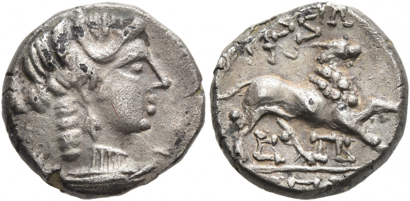 GAUL. Massalia. Circa 125-90 BC. Drachm (Subaeratus, 15 mm, 2.90 g, 9 h), a cont...