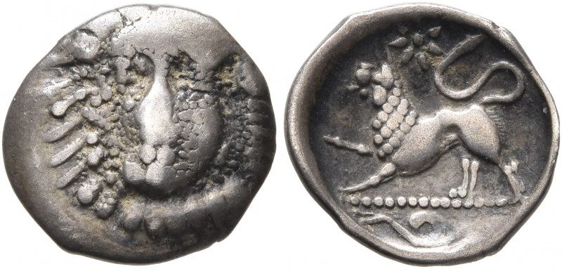 CAMPANIA. Phistelia. Circa 325-275 BC. Obol (Silver, 11 mm, 0.57 g, 6 h). Female...