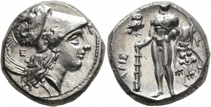 LUCANIA. Herakleia. Circa 281-278 BC. Didrachm or Nomos (Silver, 18 mm, 7.83 g, ...