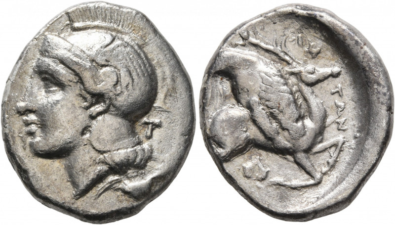 LUCANIA. Velia. Circa 400-340 BC. Didrachm or Nomos (Silver, 22 mm, 7.39 g, 5 h)...