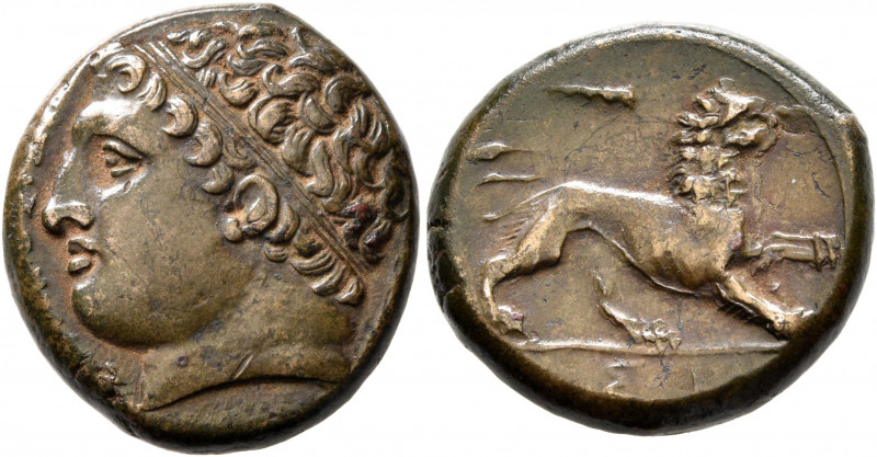 SICILY. Syracuse. Agathokles, 317-289 BC. Litra (Bronze, 21 mm, 8.62 g, 9 h), ci...