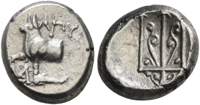 THRACE. Byzantion. Circa 387/6-340 BC. Hemidrachm (Silver, 11 mm, 1.92 g, 11 h),...