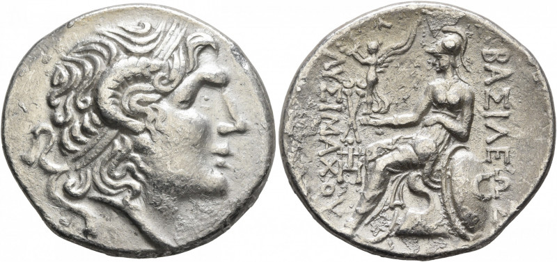 KINGS OF THRACE. Lysimachos, 305-281 BC. Tetradrachm (Silver, 30 mm, 16.18 g, 12...