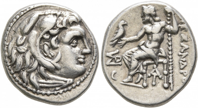 KINGS OF MACEDON. Alexander III ‘the Great’, 336-323 BC. Drachm (Silver, 17 mm, ...