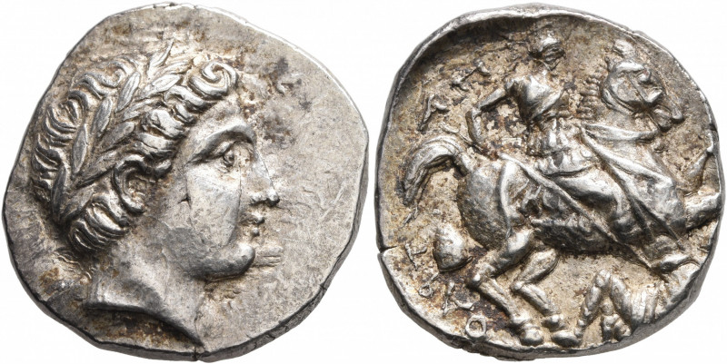 KINGS OF PAEONIA. Patraos, circa 335-315 BC. Tetradrachm (Silver, 21 mm, 11.28 g...