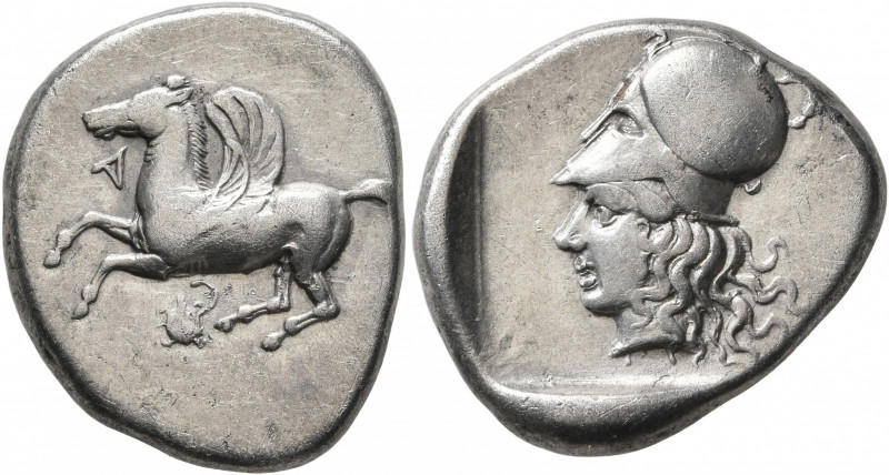 EPEIROS. Ambrakia. Circa 456-426 BC. Stater (Silver, 21 mm, 8.40 g, 5 h). A Pega...