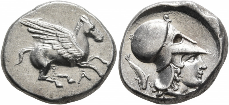 EPEIROS. Ambrakia. Circa 360-338 BC. Stater (Silver, 21 mm, 8.47 g, 2 h). A Pega...