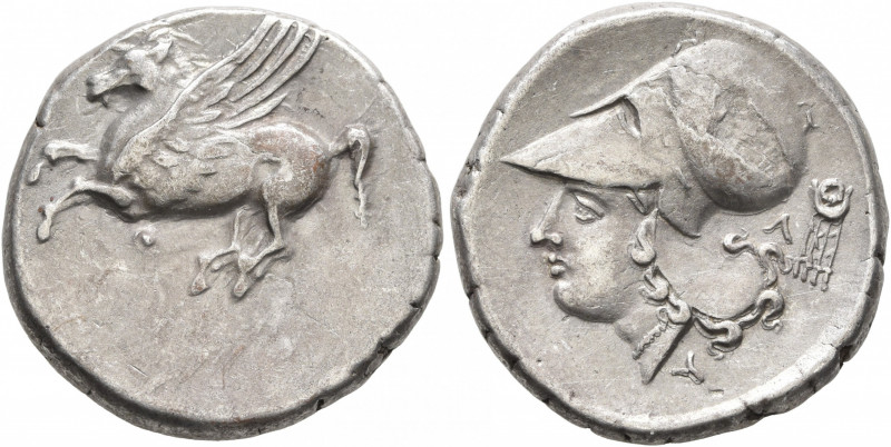 AKARNANIA. Thyrrheion. Circa 320-280 BC. Stater (Silver, 22 mm, 8.44 g, 5 h). Θ ...