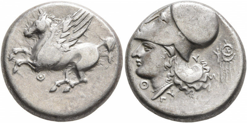 AKARNANIA. Thyrrheion. Circa 320-280 BC. Stater (Silver, 19 mm, 8.51 g, 9 h). Θ ...