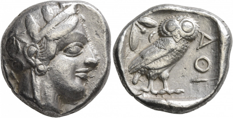 ATTICA. Athens. Circa 430s-420s BC. Tetradrachm (Silver, 24 mm, 17.13 g, 9 h). H...