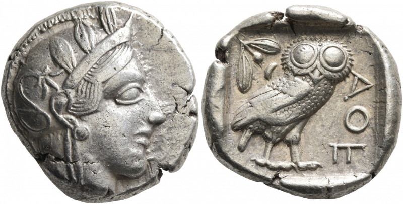 ATTICA. Athens. Circa 430s-420s BC. Tetradrachm (Silver, 23 mm, 17.15 g, 10 h). ...