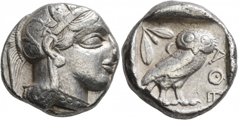 ATTICA. Athens. Circa 430s-420s BC. Tetradrachm (Silver, 23 mm, 17.13 g, 10 h). ...