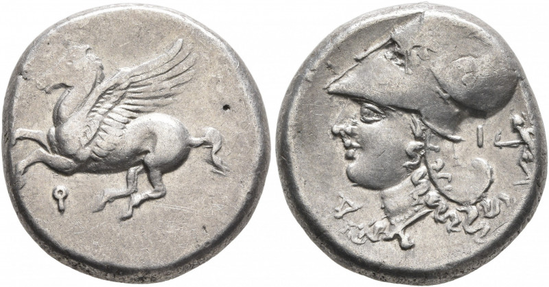 CORINTHIA. Corinth. Circa 375-300 BC. Stater (Silver, 20 mm, 8.63 g, 12 h). Ϙ Pe...