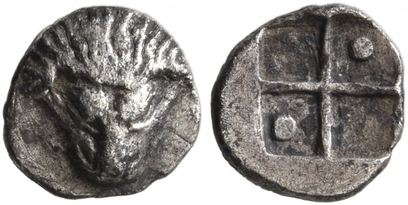 CIMMERIAN BOSPOROS. Pantikapaion. Circa 470-460 BC. Tetartemorion (Silver, 7 mm,...