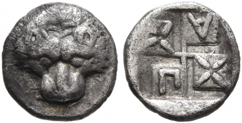 CIMMERIAN BOSPOROS. Pantikapaion. Circa 438/7-430 BC. Hemiobol (Silver, 7 mm, 0....