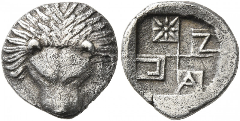 CIMMERIAN BOSPOROS. Pantikapaion. Circa 430-420 BC. Diobol (Silver, 13 mm, 1.69 ...