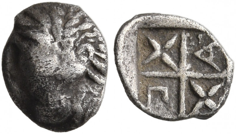 CIMMERIAN BOSPOROS. Pantikapaion. Circa 430-420 BC. Hemiobol (Silver, 8 mm, 0.34...